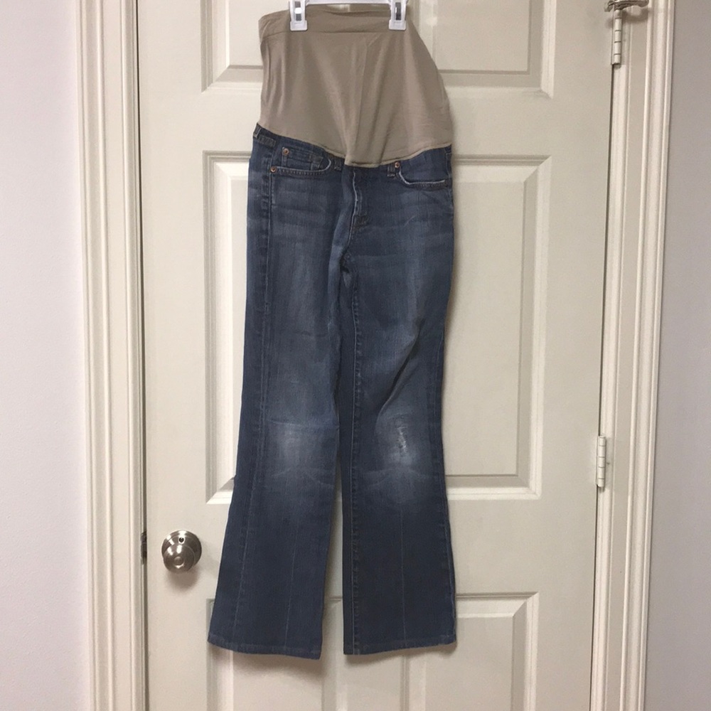 7 for All Mankind Bootcut Maternity Jeans 29
